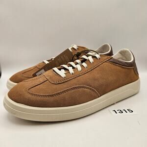 OLUKAI MEN'S 9.5 PUNINI SUEDE TAN TOFFEE CASUAL LACE UP SNEAKER NWOB